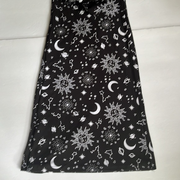 Flare Leg Knit Pants Size 21 No Boundaries NOBO Sun Moon Zodiac Star Size XXXL - Picture 10 of 13